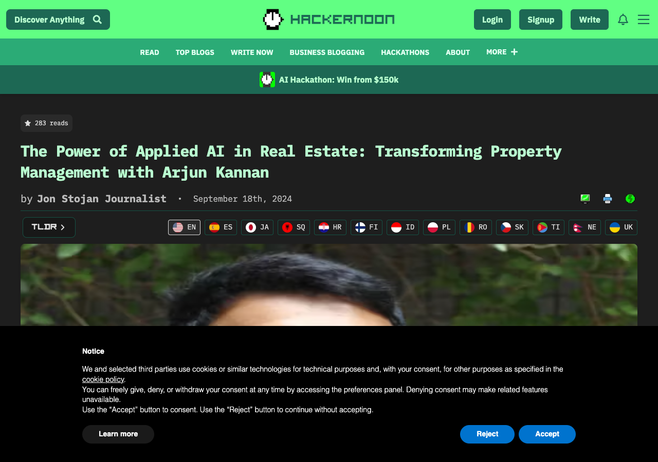 HackerNoon article preview